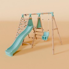 Single Wooden Baby Swing Set