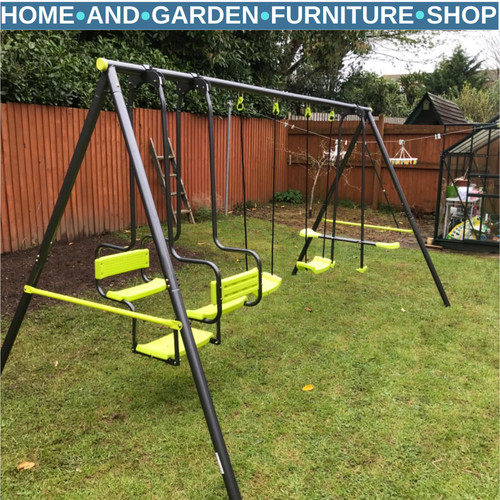 Metal garden swing - garden, with