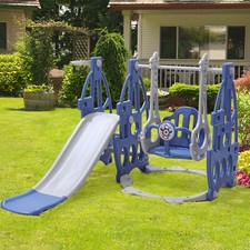 Kids Swing Slide Climber Set