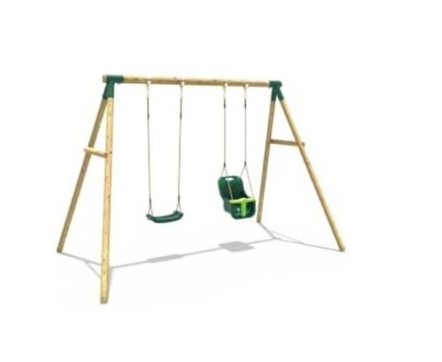 Wooden garden swing set - swing, with