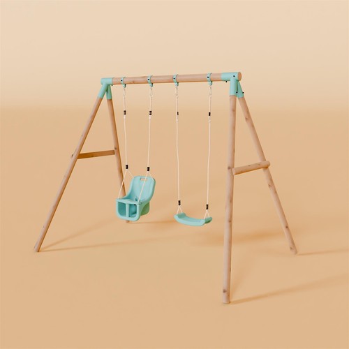 Double swing set - double, baby
