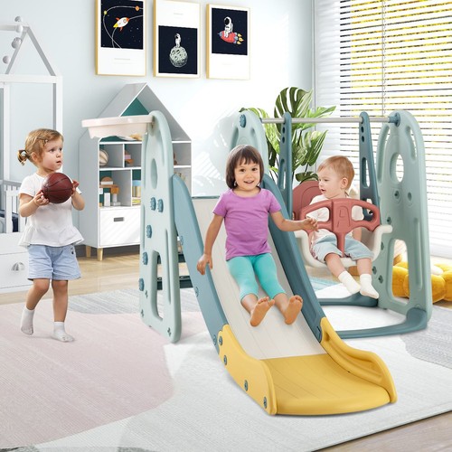 Kids slide and - slide, swing
