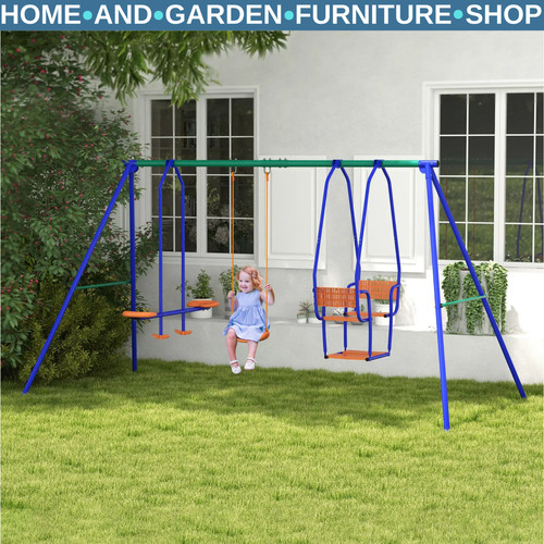 Metal kids swing - 3, set